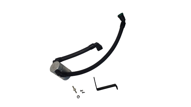 J&L 2024 Ford Mustang GT w/ Whipple Supercharger Oil Separator 3.0 PCV Side - Clear Anodized J&L