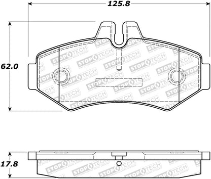 StopTech Premium Ceramic Brake Pads - 308.09280 Stoptech