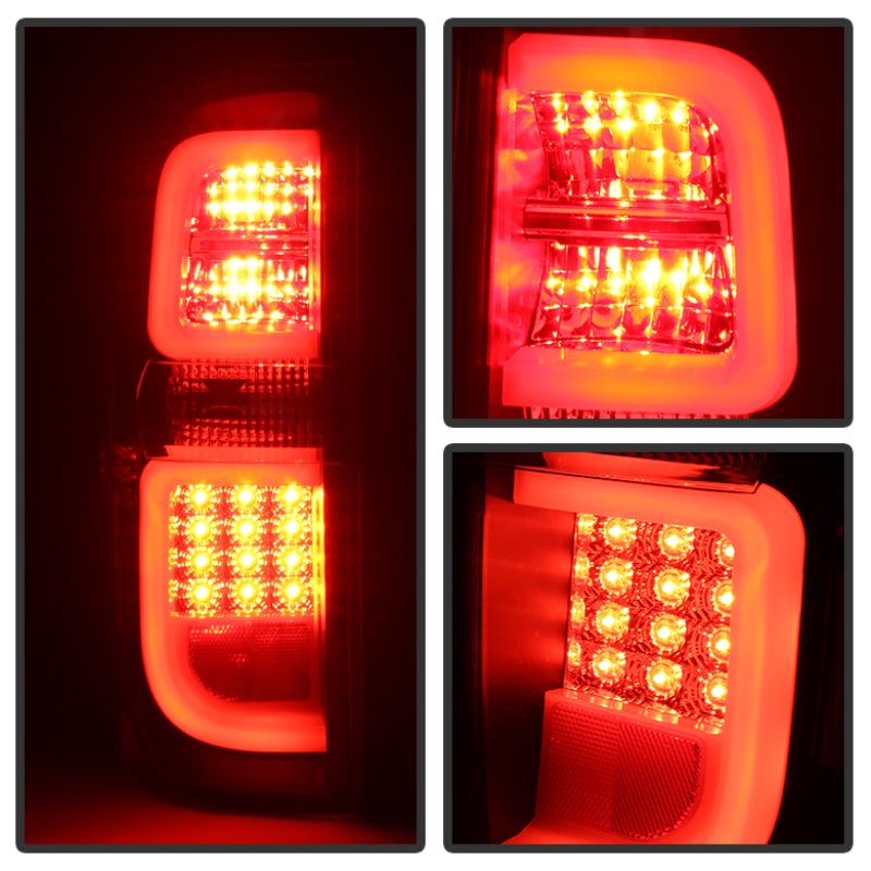 Spyder Toyota Tundra 2014-2016 Light Bar LED Tail Lights Black Smoke ALT-YD-TTU14-LED-BSM SPYDER