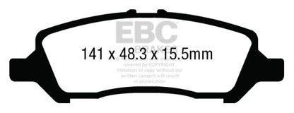 EBC GreenStuff Rear Brake Pads - DP23009 EBC