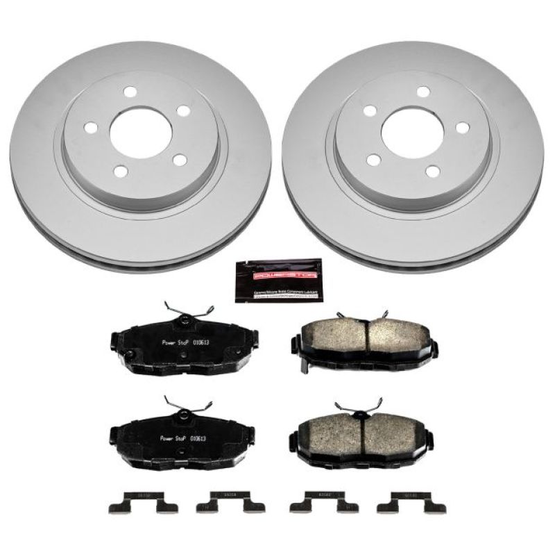 Power Stop 2012 Ford Mustang Rear Z17 Evolution Geomet Coated Brake Kit PowerStop