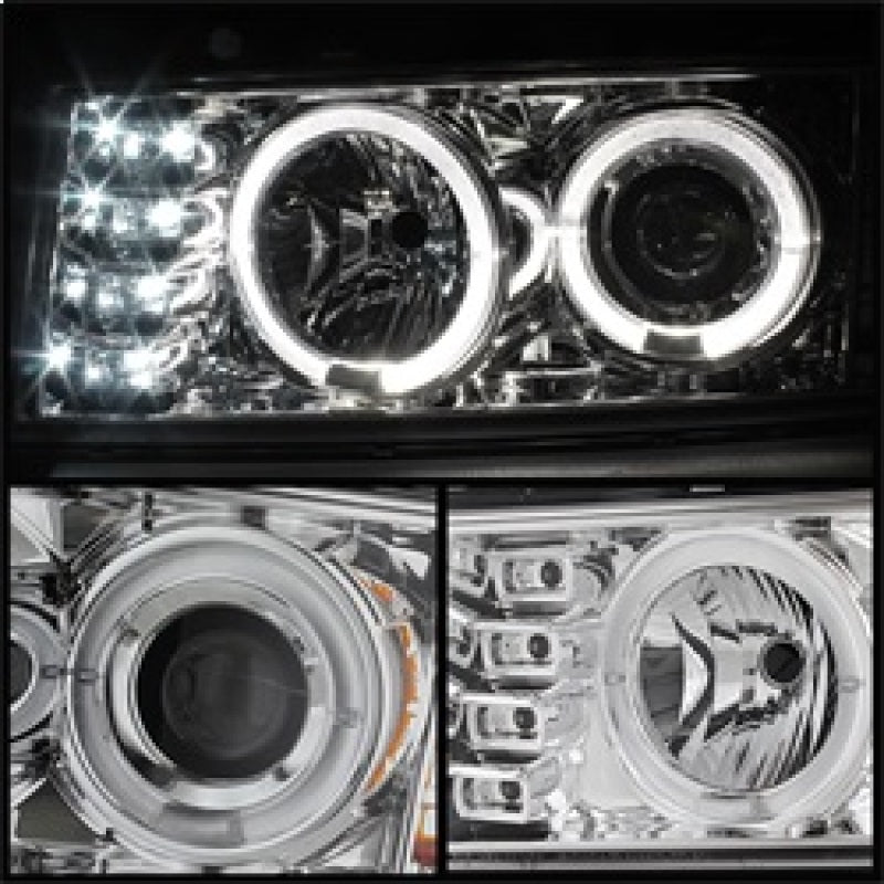 Spyder Chevy Colorado 04-12 Projector Headlights Halogen- LED Halo Chrm PRO-YD-CCO04-HL-C SPYDER