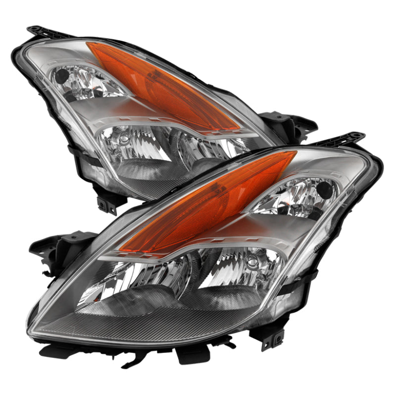 Xtune Nissan Altima Coupe 08-09 Halogen Only OEM Headlights Chrome HD-JH-NA08-2D-C SPYDER