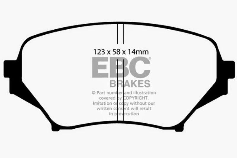 EBC Ultimax2 Front Brake Pads - UD1179 EBC