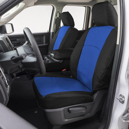 Covercraft 17-24 Nissan Armada Endura PrecisionFit Custom Front Row Seat Covers - Blue/Black