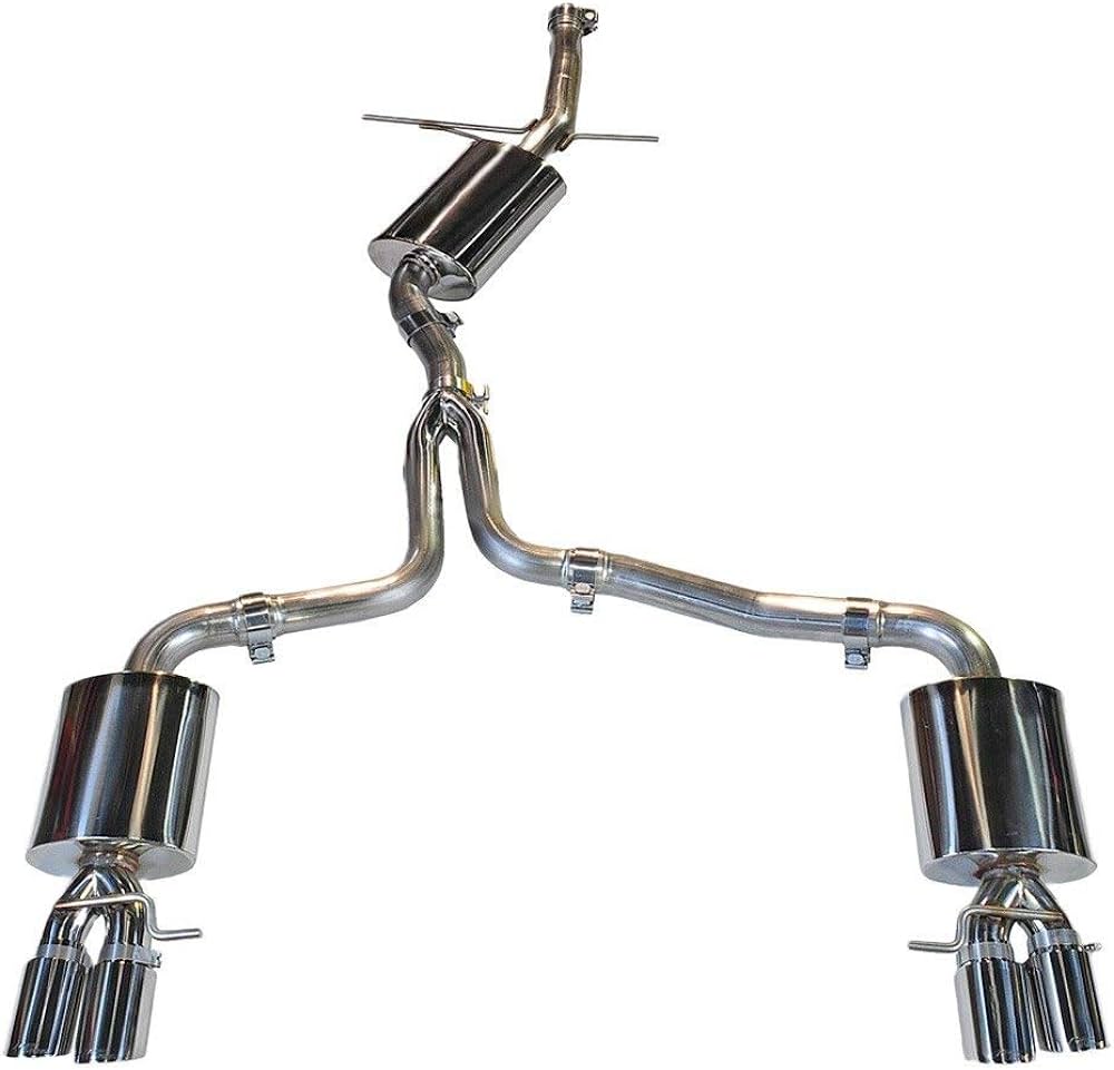 AWE Tuning Audi B8 A5 2.0T Touring Edition Exhaust - Quad Outlet Polished Silver Tips