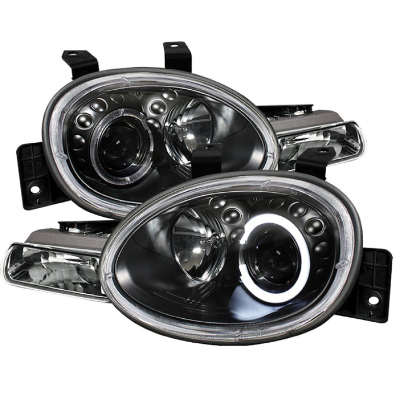 Spyder Dodge Neon 95-99/Plymouth Neon 95-99 Projector Headlights LED Halo Blk PRO-YD-DN95-HL-BK SPYDER