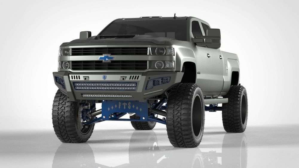 Road Armor 15-19 Chevy 2500 iDentity Front Bumper Components - End Pods - Raw
