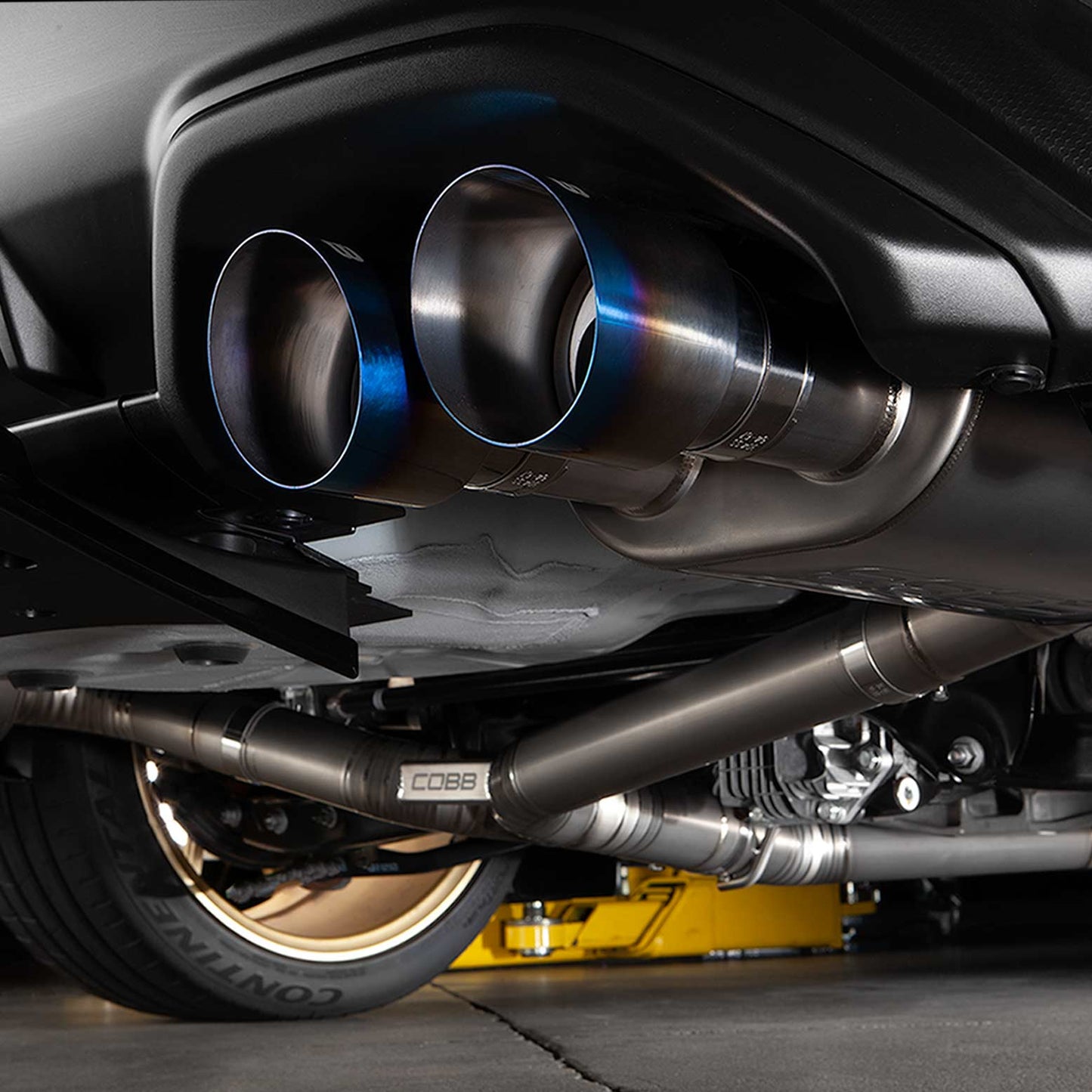 Cobb 22–24 Subaru WRX Titanium Catback Exhaust (Burnt Ti Tips) (516160)