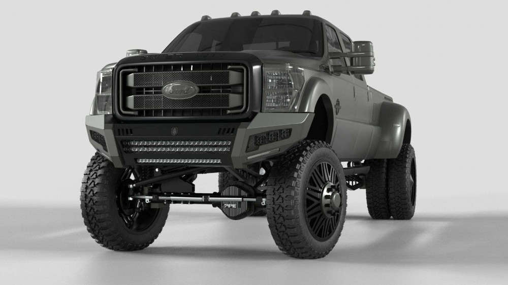 Road Armor 11-16 Ford F-250 iDentity Front Bumper Components - Center Section Smooth - Raw