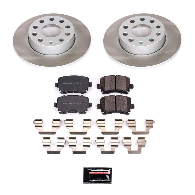 Power Stop 06-09 Volkswagen Rabbit Rear Semi-Coated Rotor Kit PowerStop