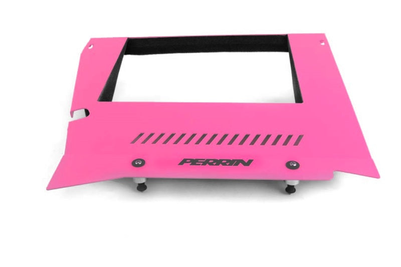 Perrin 2015+ Subaru WRX Engine Cover Kit (Intercooler Shroud + Pulley Cover) - Hyper Pink Perrin Performance