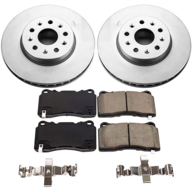 Power Stop 16-18 Cadillac CT6 Front Z17 Evolution Geomet Coated Brake Kit PowerStop