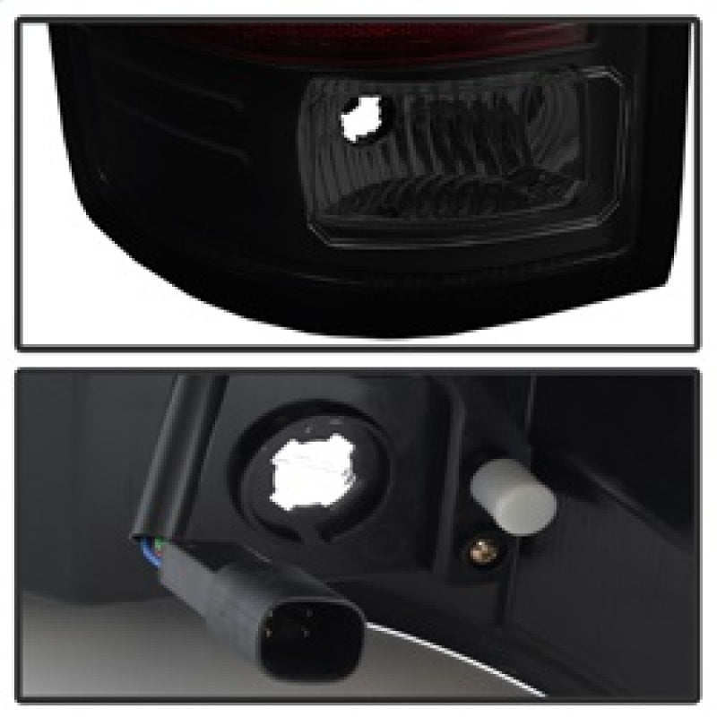 Spyder GMC Sierra 2016-2017 Light Bar LED Tail Lights - Black Smoke ALT-YD-GS16-LED-BSM SPYDER