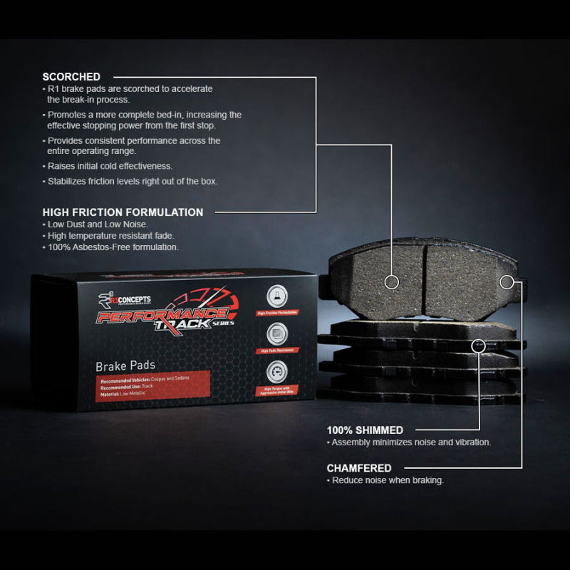 R1 Front Track/Street Brake Pads 2006-2013 Chevrolet Corvette - 2000-1185-00