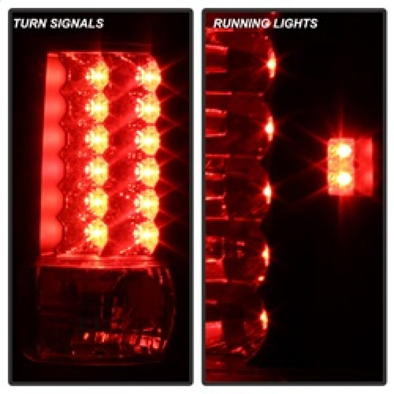 Spyder Ford F150 Styleside 04-08 (Not Fit Heritage & SVT)LED Tail Lights Black ALT-YD-FF15004-LED-BK SPYDER