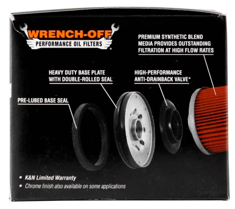 K&N Oil Filter for 2005-2014 BMW K1200 GT/R/RS/S/ K1300 GT/R/S/ R1200 GS/R/RT S1000RR K&N Engineering