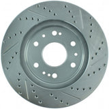 StopTech Select Sport 07-15 BMW 328i Slotted / Drilled 1PC Left Front Rotor