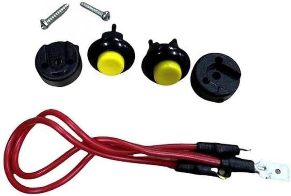 Sparco Horn Button Kit Small Yellow - eliteracefab.com