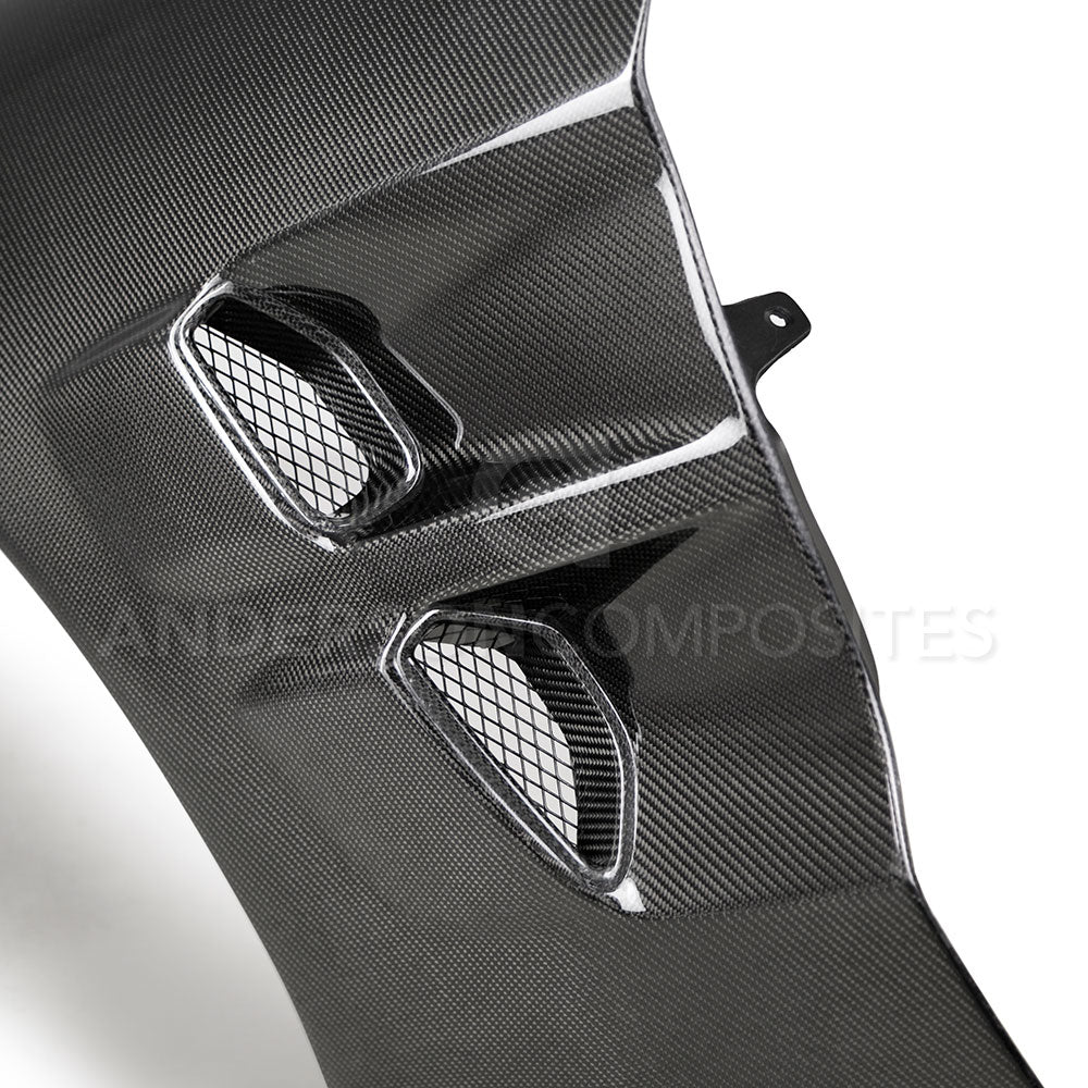 Anderson Composites 2005-2013 Chevrolet Corvette C6 Type-ZR1 Carbon Fiber Fenders (1.65" Wider) - AC-FF05CHC6ZR