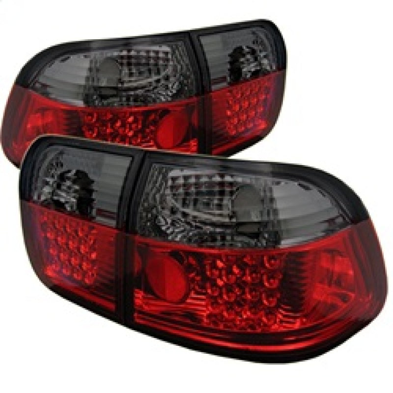 Spyder Honda Civic 96-98 4Dr LED Tail Lights Red Smoke ALT-YD-HC96-4D-LED-RS SPYDER