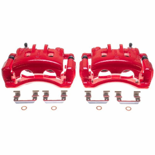 Power Stop 07-09 Hyundai Santa Fe Front Red Calipers - Pair PowerStop