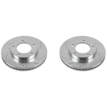 Power Stop 07-09 Kia Sorento Front Evolution Drilled & Slotted Rotors - Pair PowerStop