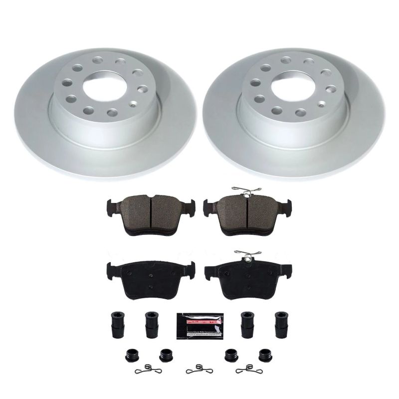 Power Stop 2019 Volkswagen Jetta Rear Z17 Evolution Geomet Coated Brake Kit PowerStop