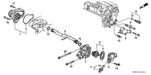 Load image into Gallery viewer, OEM Honda B16 Water Neck Coolant Pipe on Cylinder Head ITR (19315-P2T-J00) X1