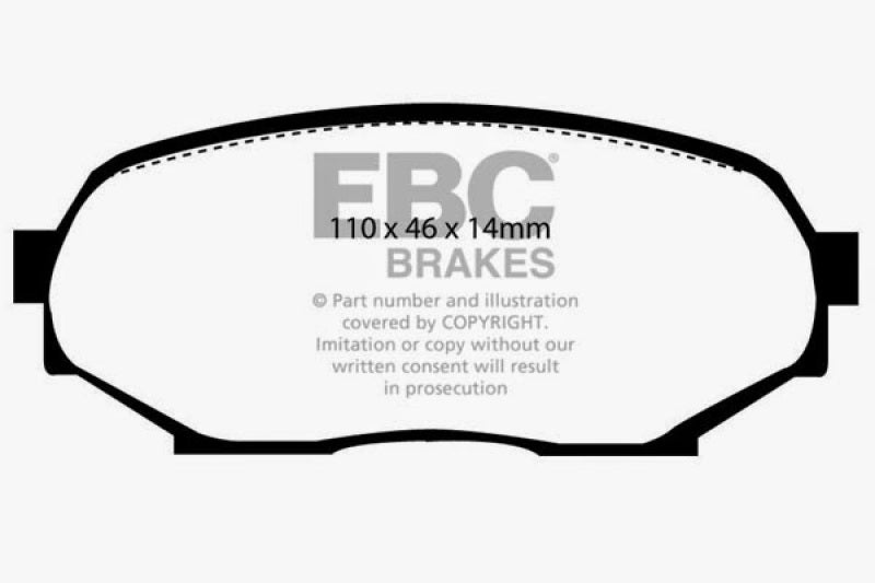 EBC Ultimax2 Front Brake Pads - UD525 EBC