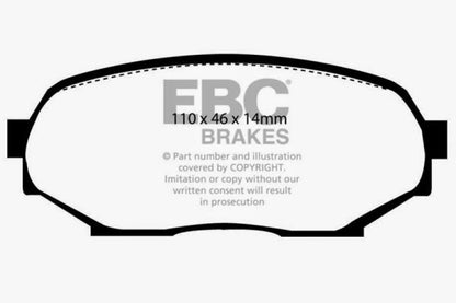 EBC Ultimax2 Front Brake Pads - UD525 EBC