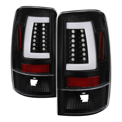 Spyder 00-06 GMC Yukon/Yukon XL V2 Light Bar LED Tail Lights - Black (ALT-YD-CD00V2-LBLED-BK) SPYDER