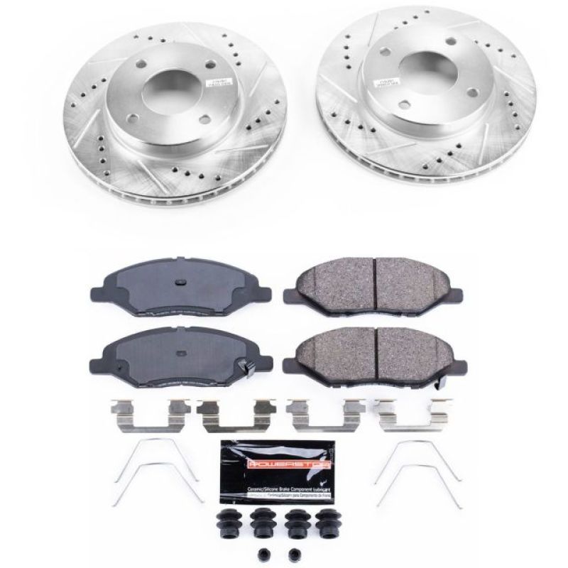 Power Stop 09-11 Nissan Versa Front Z23 Evolution Sport Brake Kit PowerStop