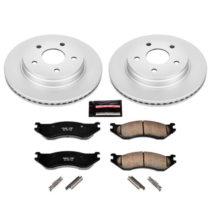Power Stop 04-06 Dodge Durango Front Z17 Evolution Geomet Coated Brake Kit PowerStop
