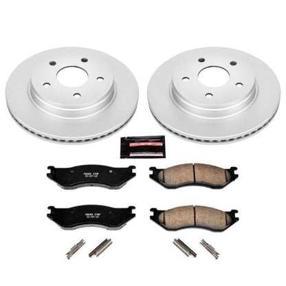 Power Stop 04-06 Dodge Durango Front Z17 Evolution Geomet Coated Brake Kit PowerStop