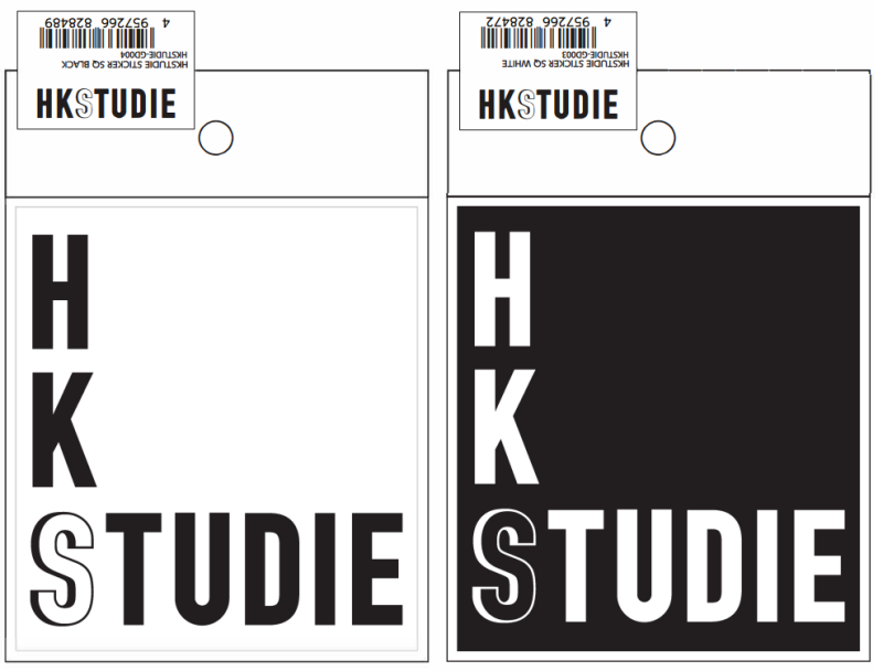 HKS HKSTUDIE Sticker SQ - Black