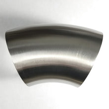 Load image into Gallery viewer, Stainless Bros 2.13in SS304 45 Deg Mandrel Bend Elbow - 1D Radius 16GA/.065in Wall (No Leg)