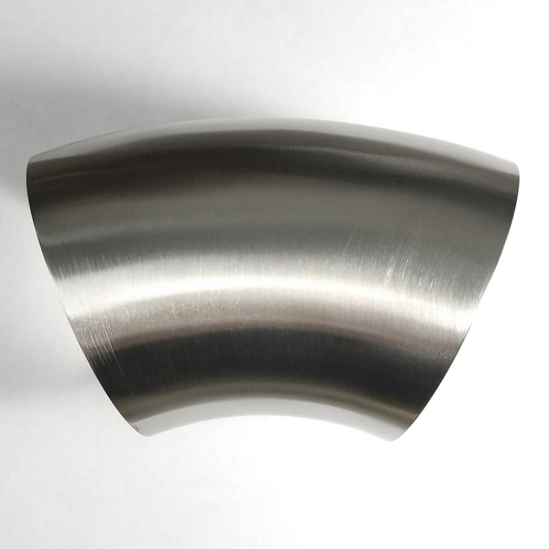 Stainless Bros 3in Diameter 304SS 1D Radius 45 Degree Bend No Leg Mandrel Bend Stainless Bros