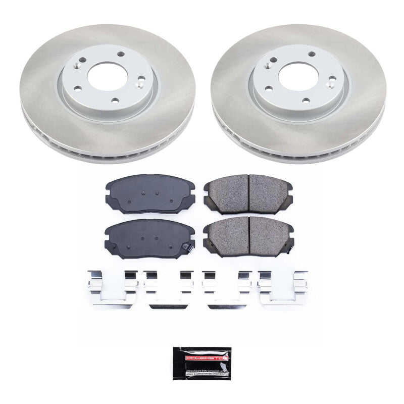 Power Stop 06-10 Hyundai Sonata Front Semi-Coated Rotor Kit PowerStop