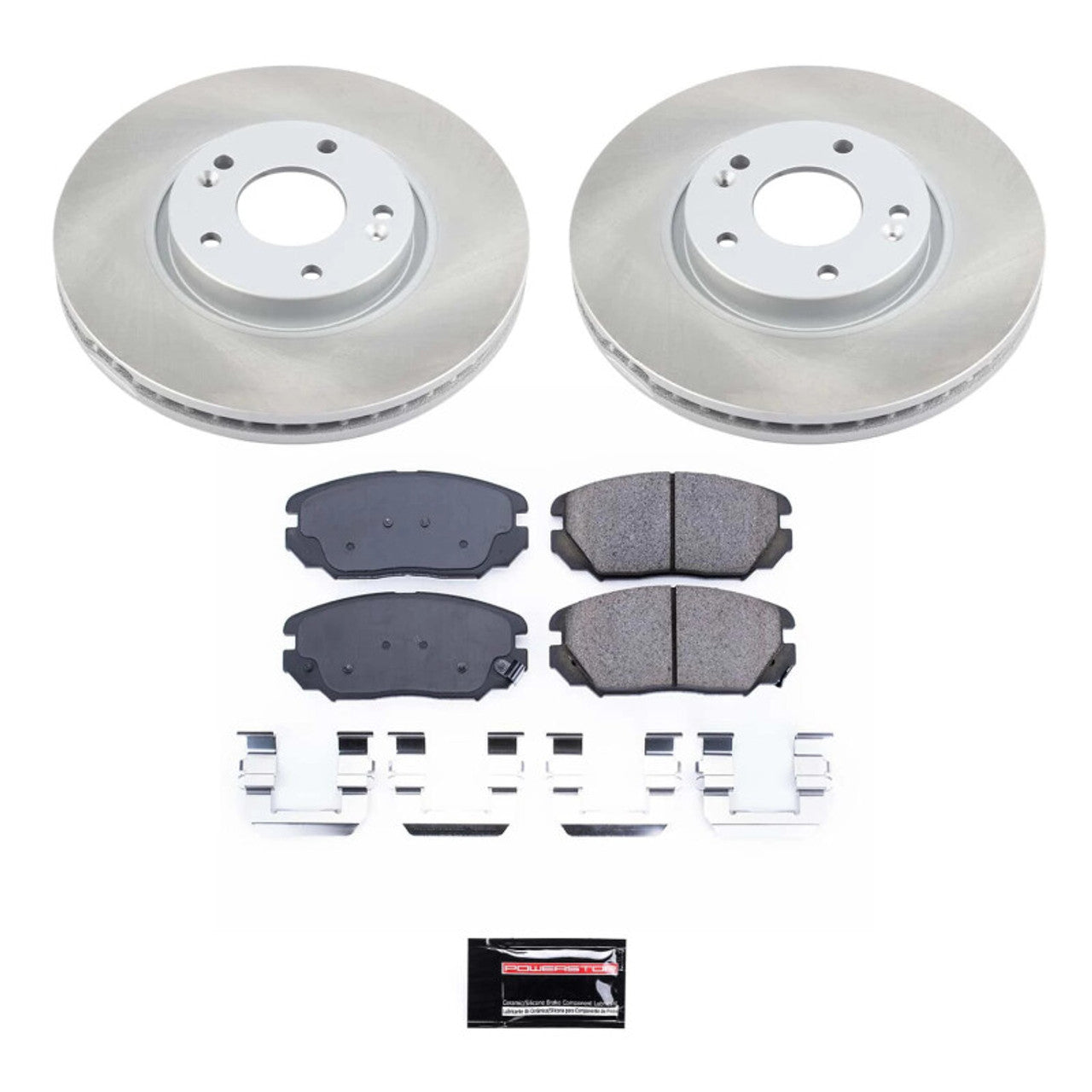 Power Stop 09-10 Hyundai Sonata Front and Rear Semi-Coated Rotor Kit