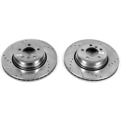 Power Stop 06-08 BMW 750i Rear Evolution Drilled & Slotted Rotors - Pair PowerStop