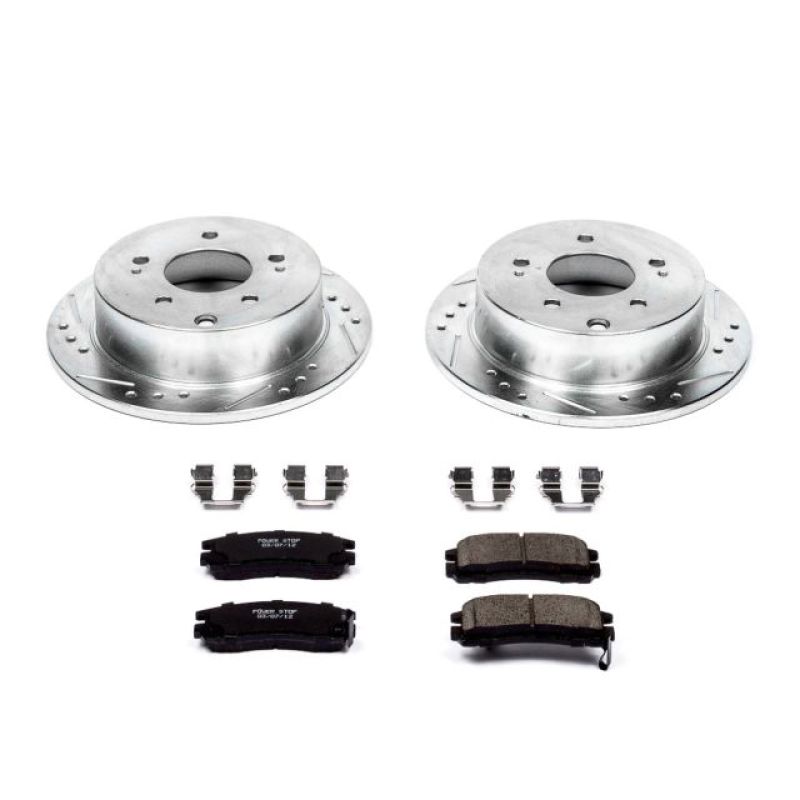 Power Stop 06-12 Mitsubishi Eclipse Rear Z23 Evolution Sport Brake Kit PowerStop