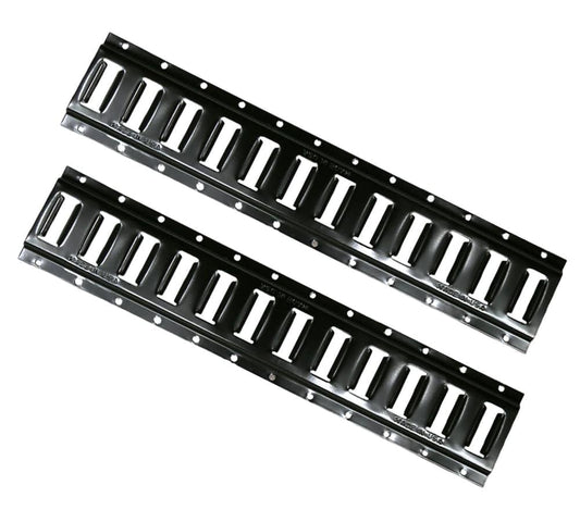 5Ft E-Track Tie-Down Rails, Black (2 Pack)
