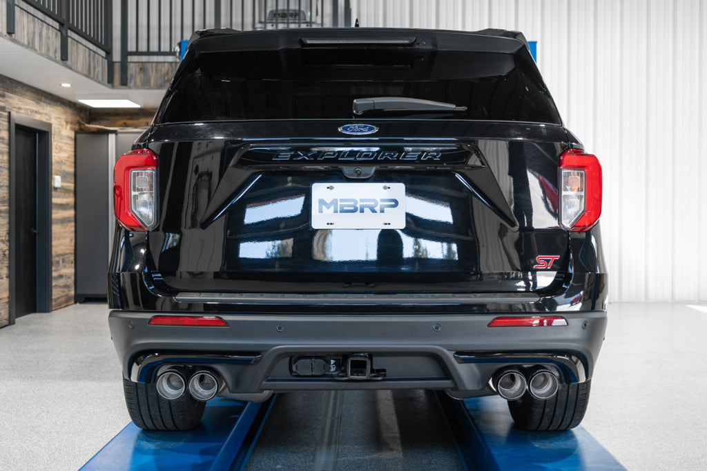 MBRP 20-23 Ford Explorer ST 3.0L Ecoboost SS 2.5in Dual Rear Exit w/ Carbon Fiber Quad Tips - T304 S52053CF