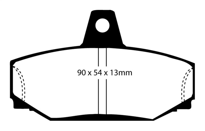 EBC YellowStuff Rear Brake Pads - DP4793R EBC