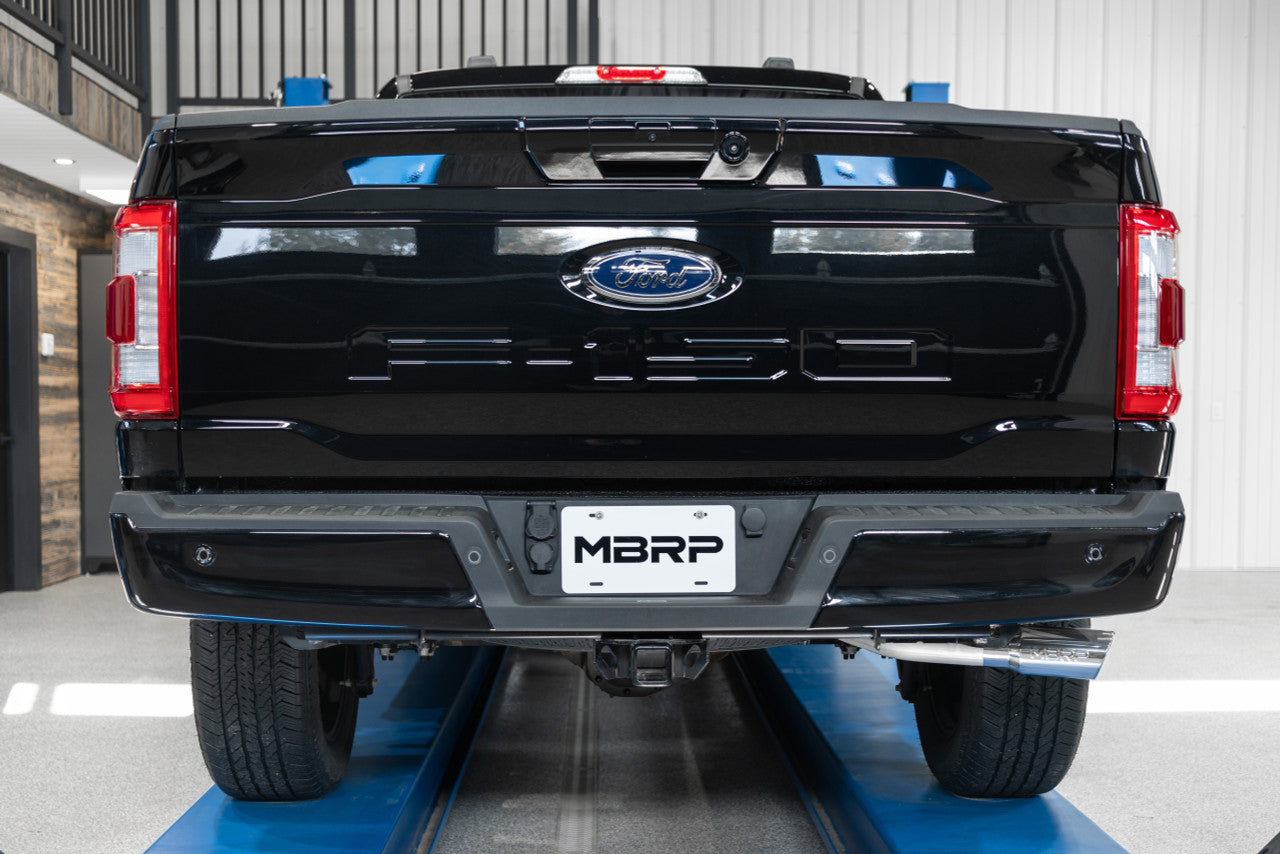 MBRP 3" Cat-Back Single Side Exhaust System, 2021-2023 Ford F-150 Pro Series T304 Stainless Steel MBRP