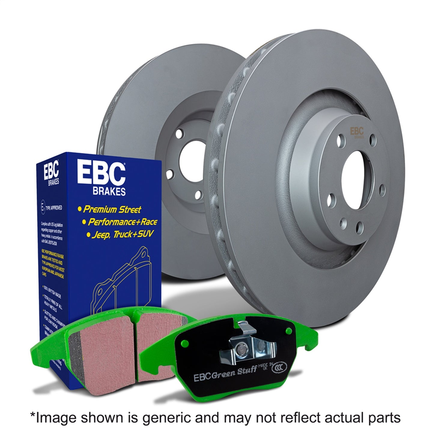 EBC Stage 11 GreenStuff Brake Pads and RK Rotors - S11KR1520