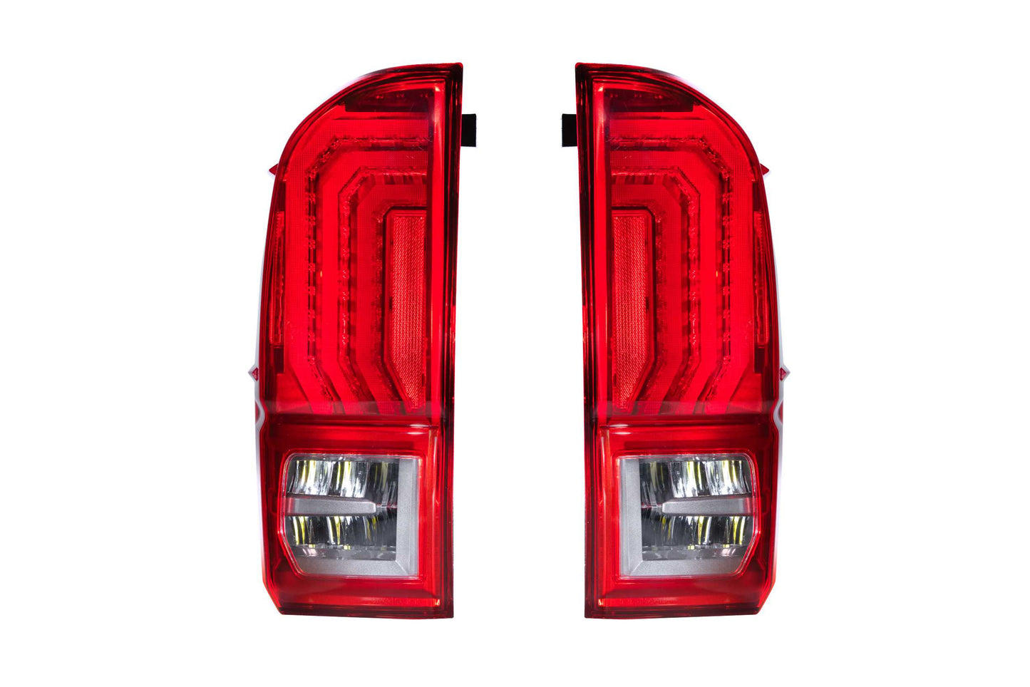 XB LED Tail Lights: Toyota Tacoma (16-23 / Red Lens / Set)