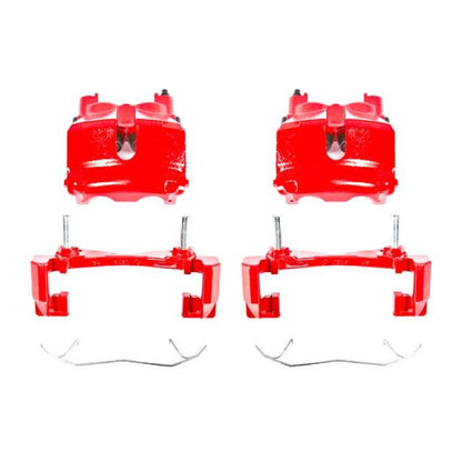 Power Stop 99-02 Jeep Grand Cherokee Front Red Calipers w/Brackets - Pair PowerStop