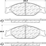 StopTech Street Disc Rear Brake Pads - 305.08040